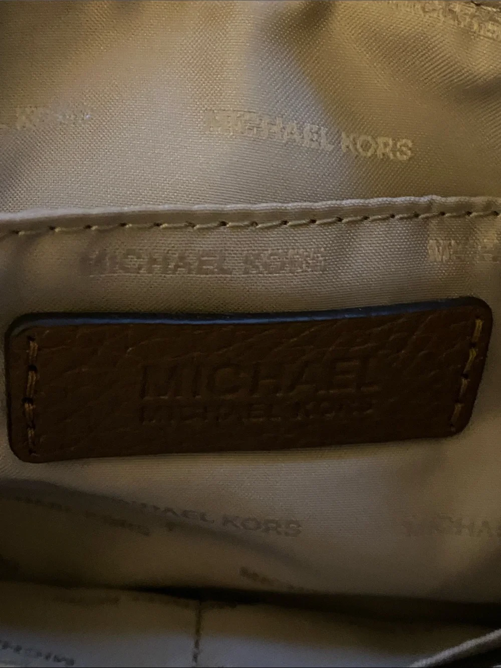 Michael Kohl’s Brown Leather Shoulder Crossbody Bag with Gold Chain Accent - Picture 12 of 17